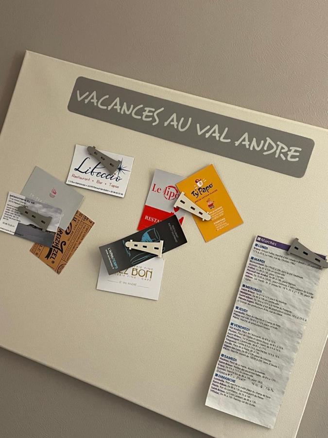 Les Bains Studio Vue Mer เปลเนิฟ-วัล-อ็องเดร ภายนอก รูปภาพ